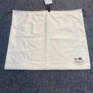 Coach Drawstring Hand Bag Purse Dust Bag 23 x 19 Satin Interior Great Condition